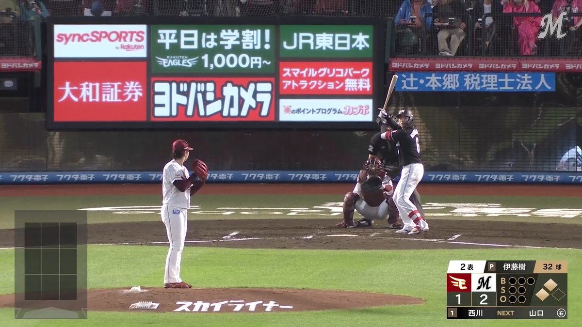 #西川史礁 選手のセンターへ弾き返す2点タイムリーでリードを広げる! #chibalotte #MarinesBaseball
