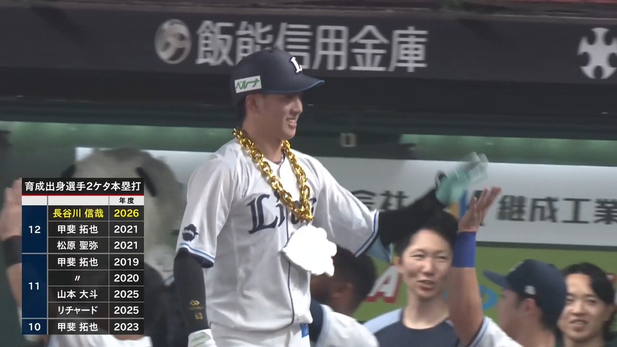 これぞマーベラスな一撃!💥💥 埼玉西武 長谷川信哉 選手の今シーズン第12号2ランホームランで逆転に成功!🌈