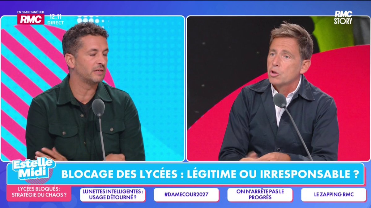 🏫 Lycées 🎙️ Daniel Riolo : "À 16 ans déjà, je pensais que ceux qui manifestaient étaient des ignorants manipulés, je le pense encore ! L'extrême gauche véhicule des considérations politiques bien plus dangereuses ! Les revendications vont de "fuck RN" à la clim dans les lycées"