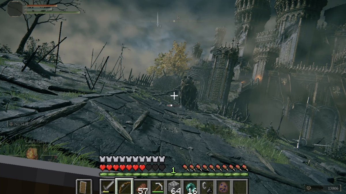 I put the entire of game minecraft into elden ring as mod. its runs on Mac.