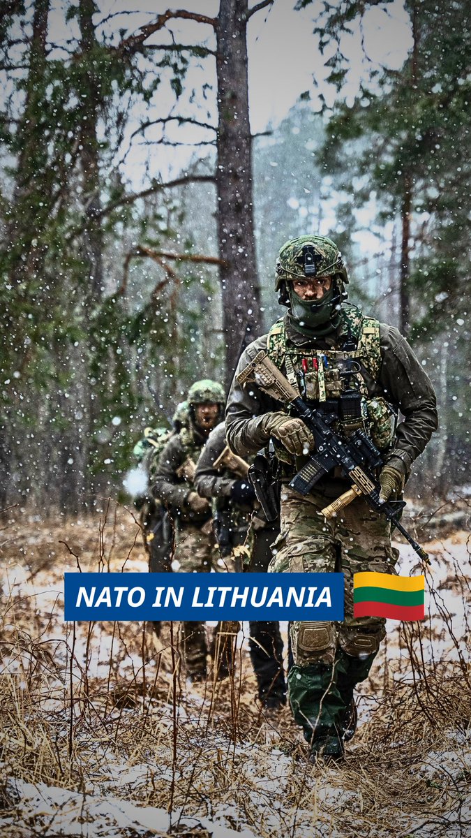NATO is present on the ground in Lithuania 🇱🇹 Thousands of Allied troops train alongside the Lithuanian Armed Forces, strengthening deterrence and defence in NATO’s eastern part and standing ready to defend Allied territory at any time.