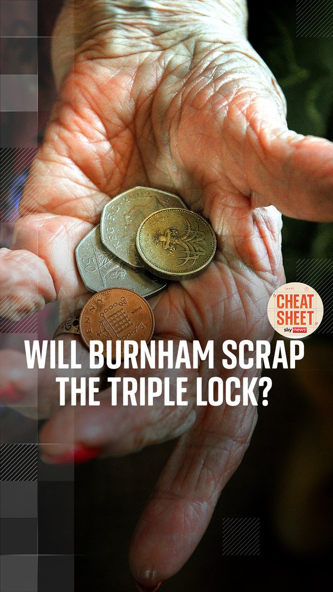 Sophy Ridge and Wilfred Frost are in Liverpool, where Andy Burnham is preparing the way for a potentially controversial change to the pension triple lock. Would this be a popular decision? Listen to Cheat Sheet wherever you get your podcasts. 🎧