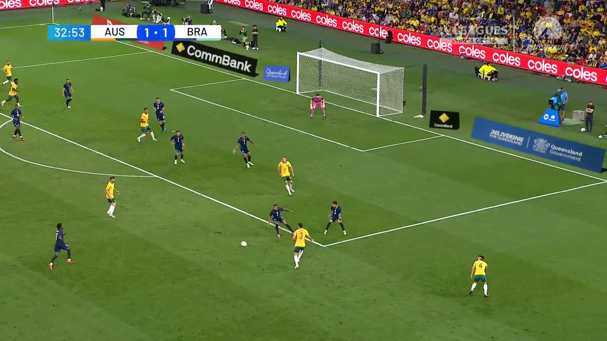 WHAT A STRIKE FROM CONNOR METCALFE! 🚀 The hero from the CommBank @socceroos’ first 2026 FIFA World Cup match is at it again, rocketing Australia into the lead! 🔥 Watch #AUSvBRA live and exclusive on Paramount+ 📺