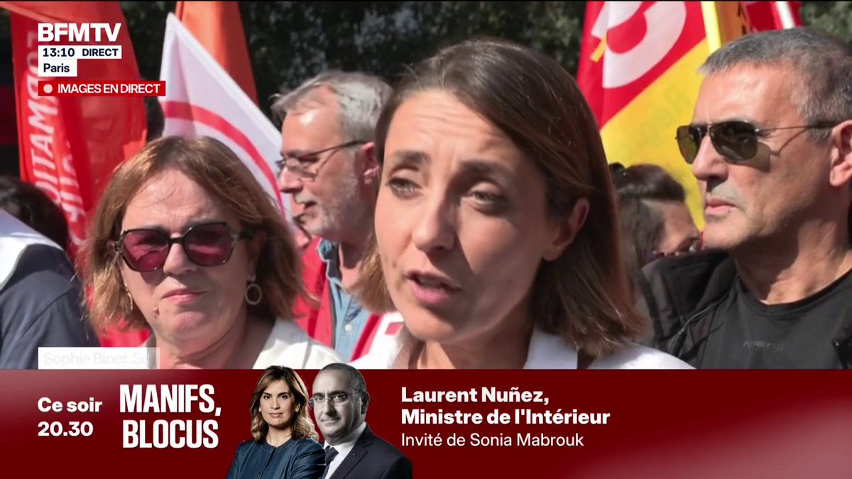 Mobilisation à Paris: Sophie Binet donne 48 heures au gouvernement pour "revoir son budget"