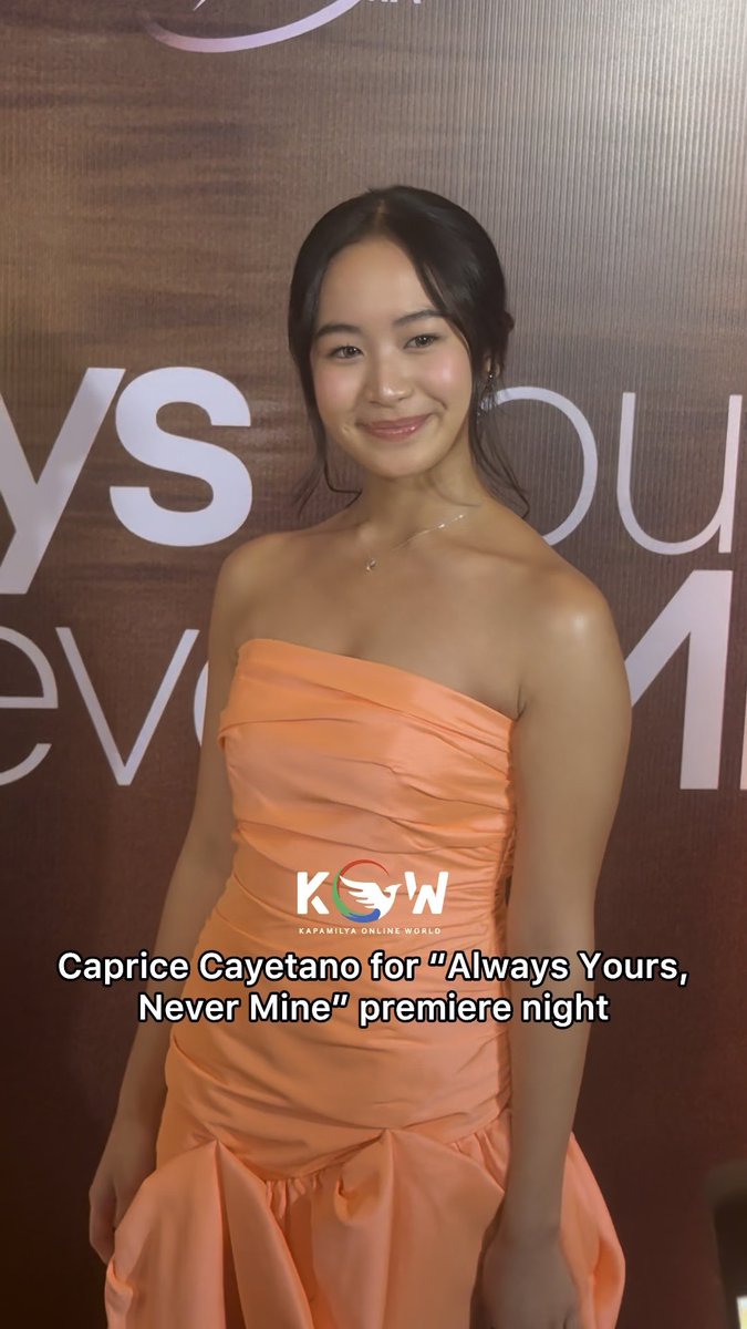 PBB Collab 2.0 Kapuso Big Winner #CapriceCayetano walking the red carpet for #AlwaysYoursNeverMine Premiere Night #AlwaysYoursNeverMineWorldPremiere