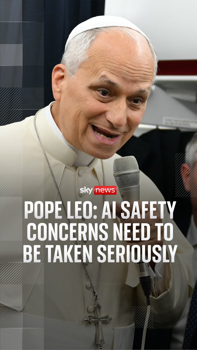 Pope Leo has repeated his warnings about AI - saying concerns that the technology could go rogue are not "fake news". Many tech company bosses have warned about the risks of unregulated AI, with many saying a slowdown in artificial intelligence is necessary.