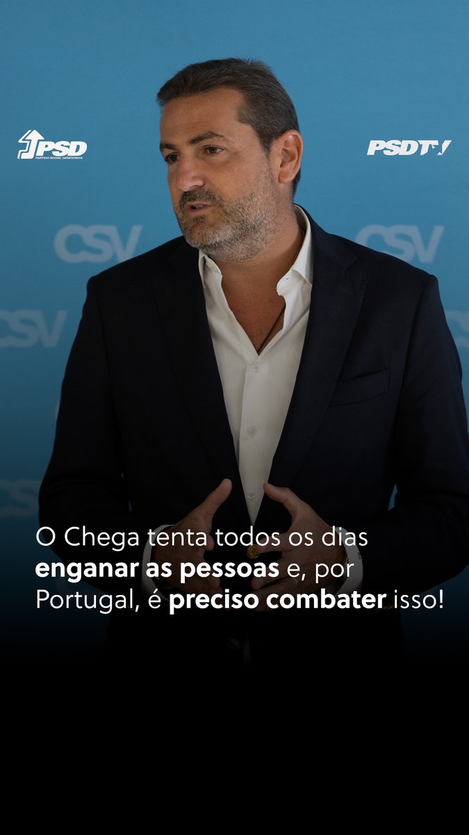 🤥🇵🇹💪 O Chega tenta todos os dias enganar as pessoas e, por Portugal, é preciso combater isso! Hugo Soares #portugal #politica #psd