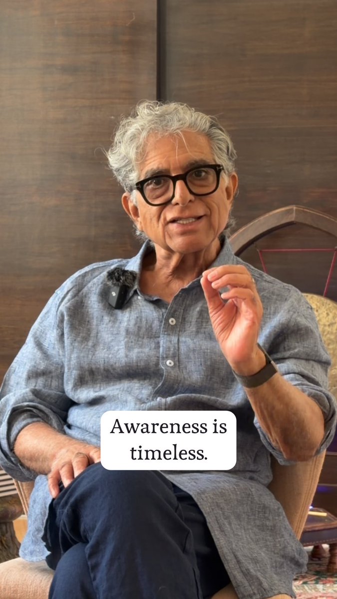 We often think of aging as the passage of years. But our experience of time changes when we become fully present. Beyond the mind’s movement between past and future is an awareness that is not bound by time. In Awakening in the Final Chapter, Deepak explores how presence can change our relationship with time and vitality, and points toward the timeless awareness that does not grow old. Perhaps the deeper question is not how to stop time, but how to recognize the part of ourselves that is not defined by it. 📖 Order Awakening in the Final Chapter: #awakening #presence #consciousness #wellbeing #newbook