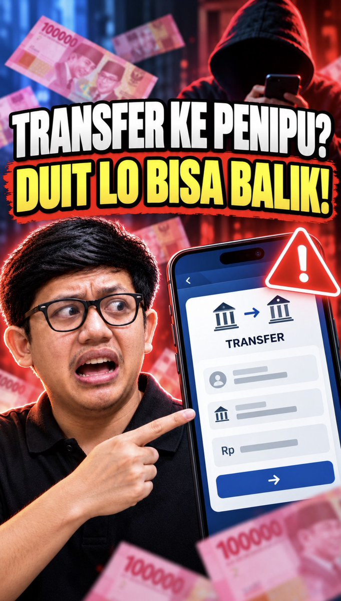 Transfer duit ke penipu? Duit lo bisa balik kalo lo lakukan ini dalam 5 menit pertama