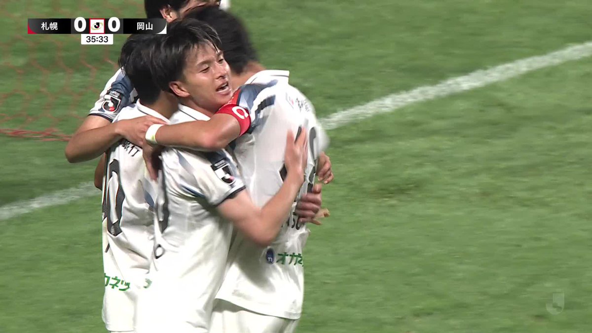 🎦 ゴール動画 🏆 Ｊリーグ ヤマザキビスケット ルヴァンカップ 🆚 札幌vs岡山 🔢 0-1 ⌚️ 36分 ⚽️ 河野 孝汰（岡山） #ルヴァンカップ