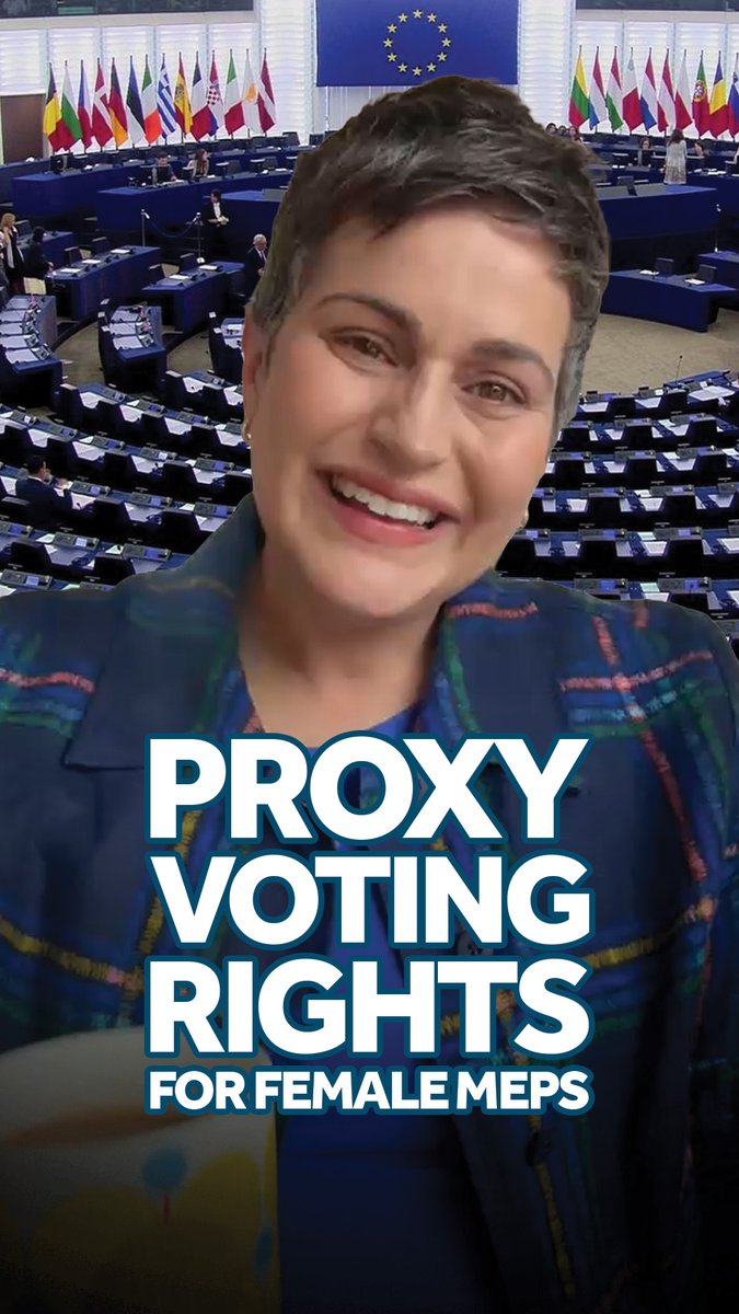 Good news for women in politics 👏 MEPs who are pregnant or who have recently given birth will be able to delegate their vote to another member up to three months before the estimated date of birth and up to six months after childbirth.