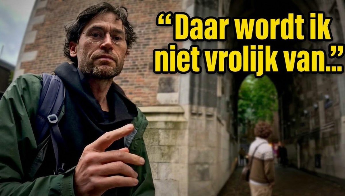 "Je framet mensen online en daar word ik niet vrolijk van." — Niels Niessen op 30 augustus in Utrecht. Van 'niet zo vrolijk worden' in Utrecht naar fysiek uithalen naar de camera in Leiden. De academische verdraagzaamheid heeft zo te zien een heel korte spanningsboog.