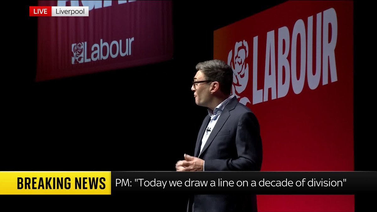 "Britain has been on the wrong path for a long time." During his speech Andy Burnham pledges to "make a break with the direction of the past 40 years and put Britain on a new path, build a new economy and a new politics."