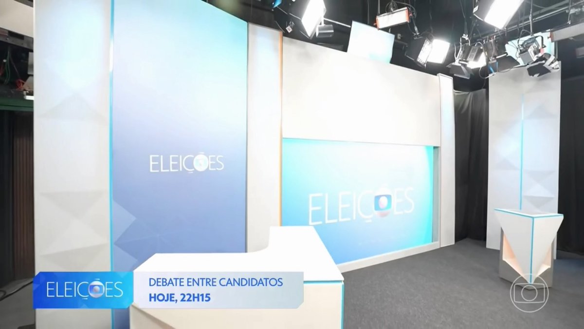 Tá aí o cenário do debate de hj na Globo DF #BomDiaDF