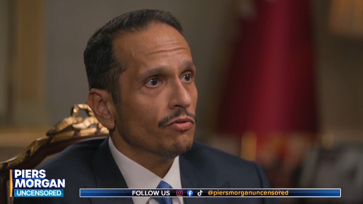 “What has been committed in Gaza is war crimes, and whoever is responsible is a war criminal!” The Qatari Prime Minister slams Benjamin Netanyahu for his response to October 7 in tonight’s Uncensored👇 SUBSCRIBE: Piers Morgan | محمد بن عبدالرحمن