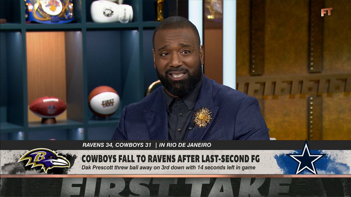 “If you knew your third down play was gonna be a pass play, then let the clock wind down to where there’s only time for one play and a field goal.” Chris Canty doesn't hold back on the Cowboys’ “abysmal” clock management against the Ravens 😬
