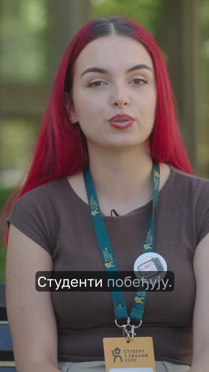 Upoznaj studenta - Dana Kada studenti pobede moći ću da ponosno stanem iza toga ❤️‍🔥