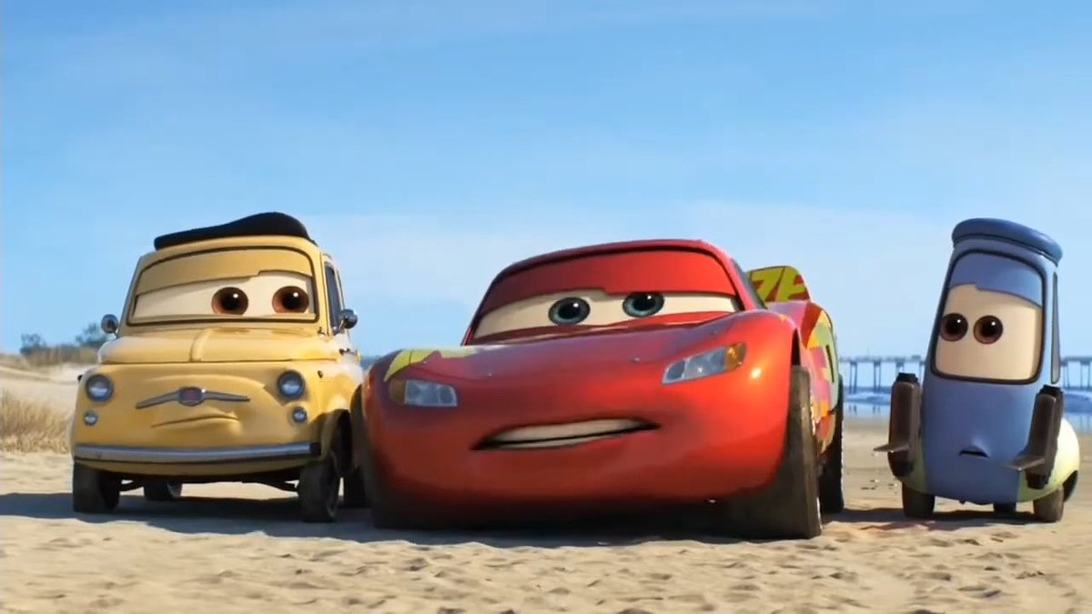 When I first watched that scene from Cars 3, I understand that joke immediately. Very subtle there Pixar.