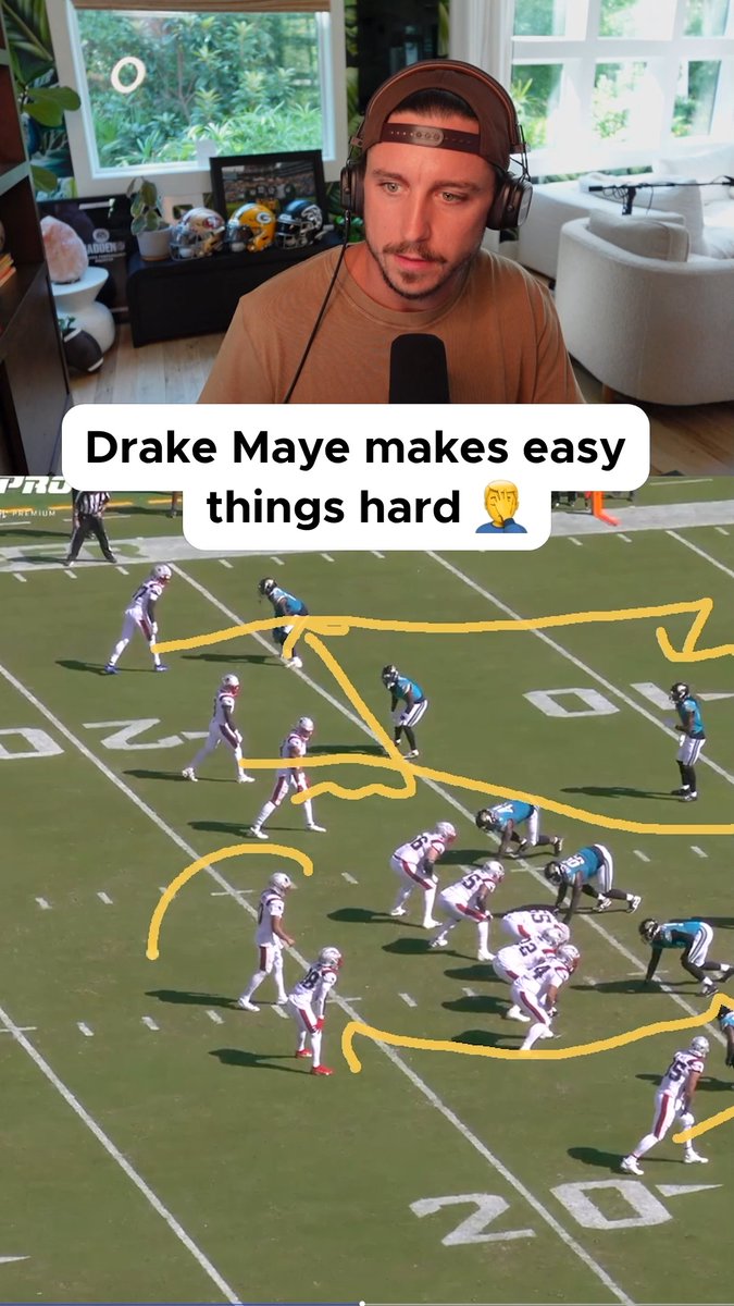 Drake Maye is making the easy things hard 😅🤦‍♂️