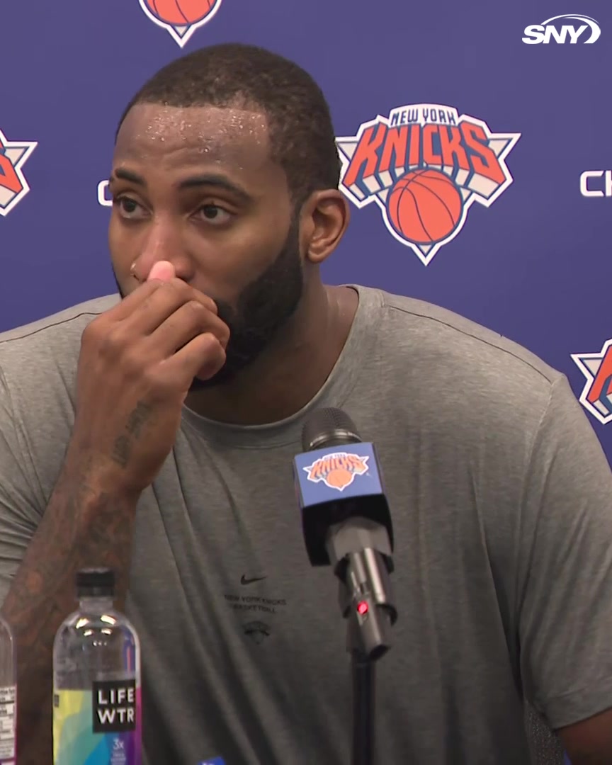 Andre Drummond grew up a Knicks fan and says it's a "true honor" to now play for the team