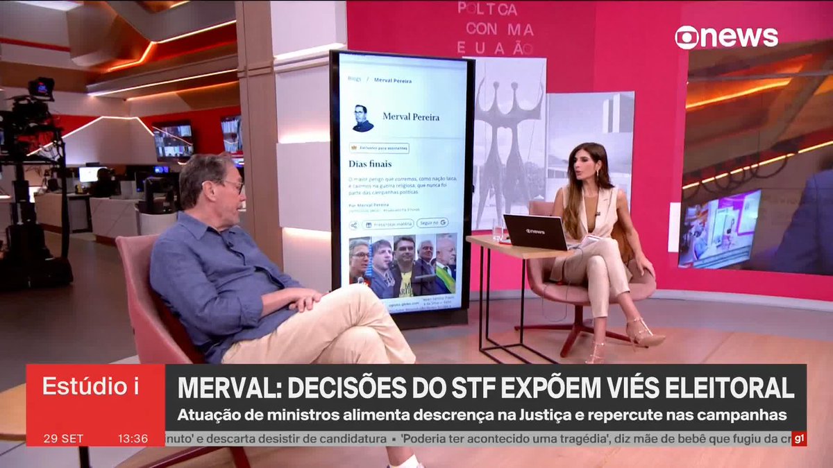 “É a primeira vez que você tem disputa entre religiões. É uma coisa inacreditável que, a essa altura do campeonato, a gente esteja discutindo isso”, comenta Merval Pereira. ➡️ #Estúdioi - de segunda a sexta, às 13h, na #GloboNews. Assista na TV e no Globoplay