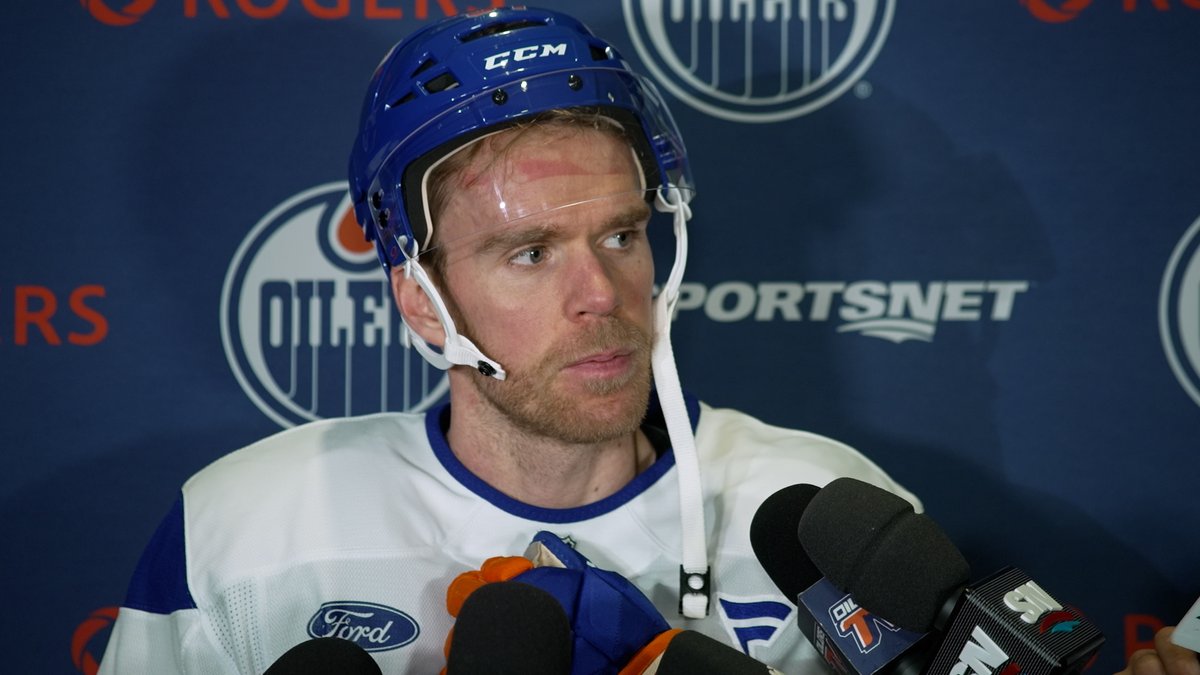 "Our power play does the best work when we win pucks back & we get those second & third chances. Podzy does that better than most. He'll be a good net-front presence." Connor McDavid on Vasily Podkolzin joining the first power-play unit. Enterprise | #LetsGoOilers