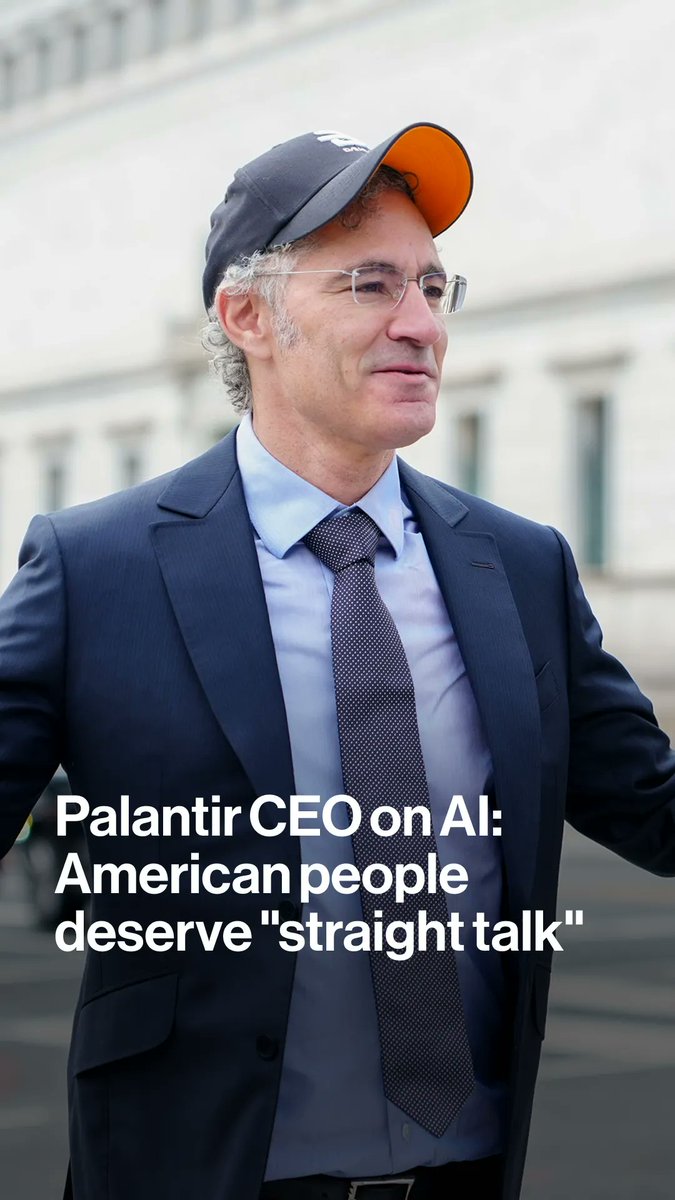 Palantir CEO Alex Karp: corporate America needs to start telling the public the same things they speak about in private "The American people are super smart and have a very high wisdom IQ. They deserve to hear straight talk."