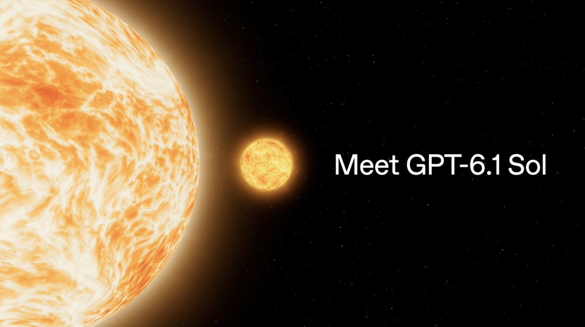 GPT-6.1 Sol is here. Upgraded with stronger agentic coding and computer use, near-Astra performance, and cached input at a 95% discount to standard input pricing. GPT-6.1 Sol is built for complex refactors, deep codebase investigations, and long-running agents across apps.