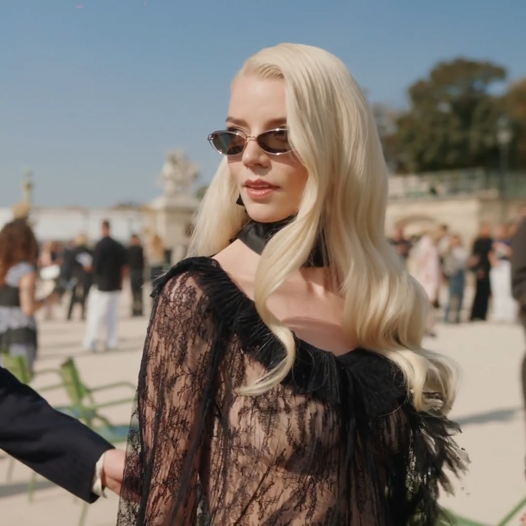 Anya Taylor-Joy at the Dior Summer 2027 Women’s show. #DiorSummer27