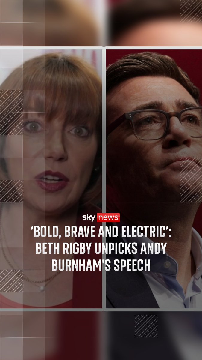 ‘Burnham’s proved he’s prepared to make difficult choices in order to change a country he thinks is going into the wrong direction’. Sky’s political editor looks at Burnham’s keystone conference speech, which Beth Rigby says shows he’s ‘not doing politics as usual’.