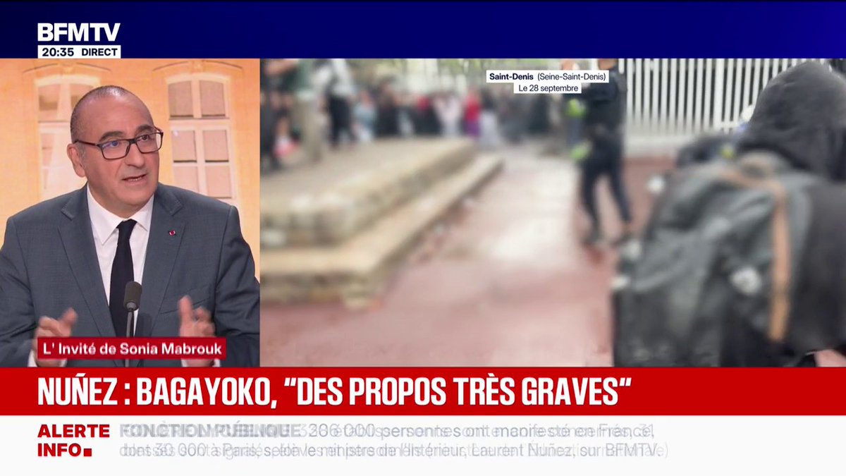 Propos de Bally Bagayoko lors des blocages de lycées: "La violence n'est jamais légitime, rien ne justifie la violence", répond Laurent Nuñez, ministre de l'Intérieur