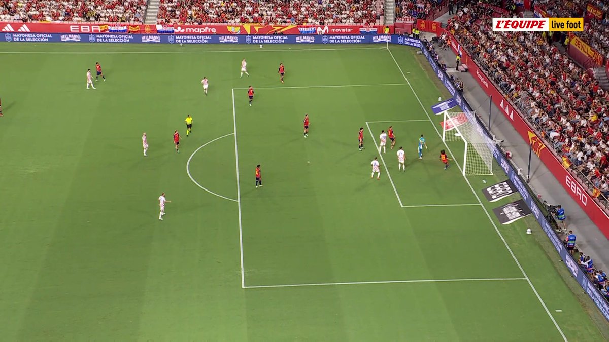 🇪🇸-🇭🇷 Dion Beljo ouvre son compteur avec la Croatie en égalisant face à l'Espagne Le direct sur L'Équipe live foot > #lequipeFOOT