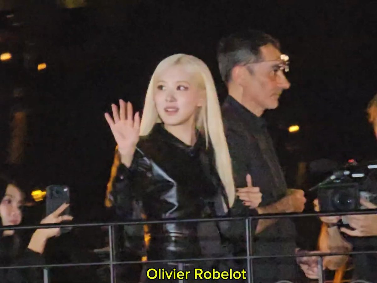 rosé at saint laurent ss27 show ❦