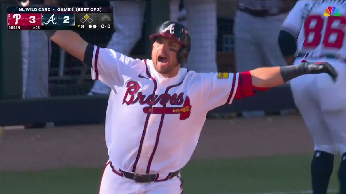 IT'S NOT EVEN OCTOBER YET‼️ What a way to start the MLB postseason as the Braves beat the Phillies in a Game 1 thriller.