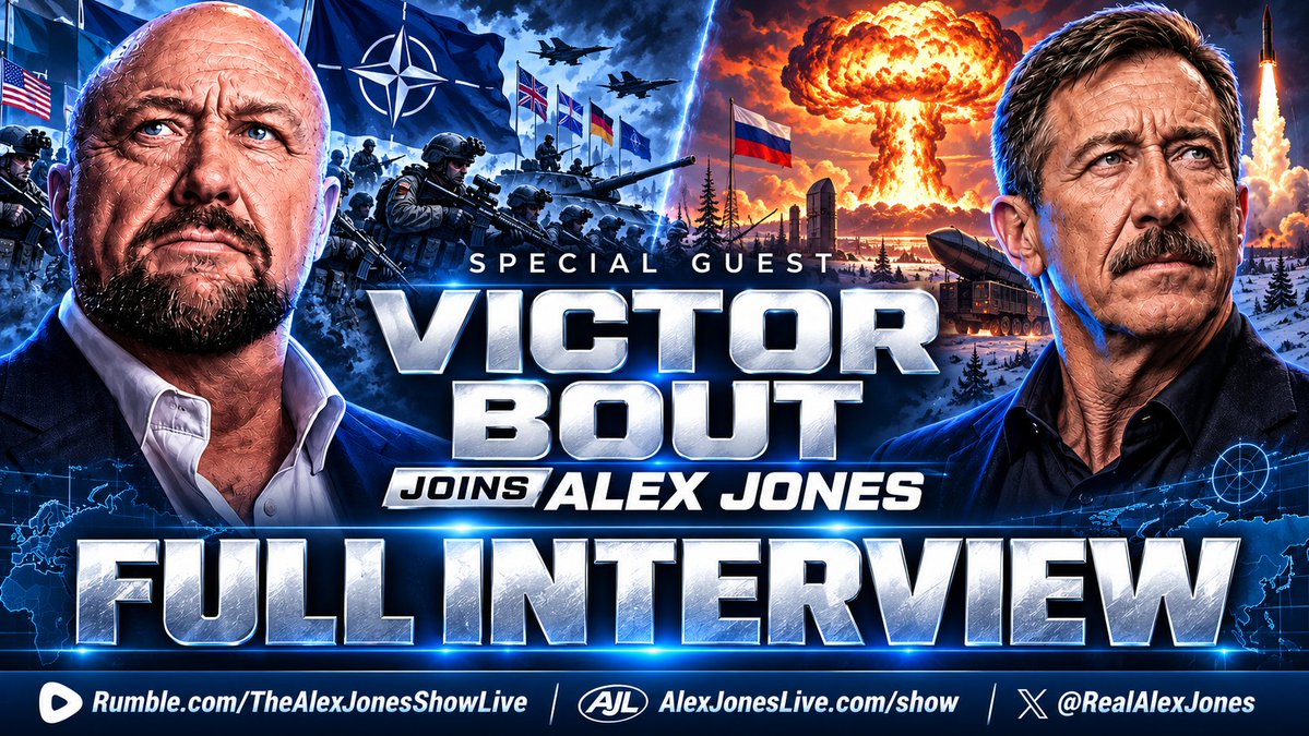 FULL HISTORIC INTERVIEW: Russian State Duma Member, Victor Bout, Responds To NATO's Failed False Flag In The UK, European Nations Openly Promoting A National Draft For Full War With Russia, & MORE! TOPICS DISCUSSED: ➤Evidence Of False Flag Terror Attack Against RAF Base In UK ➤Russia Activating Its Nuclear Doomsday Systems ➤The Accelerating Global Economic Collapse / Food Crisis ➤Zelensky's Connection To The Epstein Network ➤European Nations Promoting National Draft ➤Russia Didn't Start This Fight & Will Never Back Down ➤Emergency Message To Trump & Leaders Of The West DO NOT MISS THIS POWERFUL INTERVIEW WITH ALEX JONES! Victor Bout Alex Jones Network