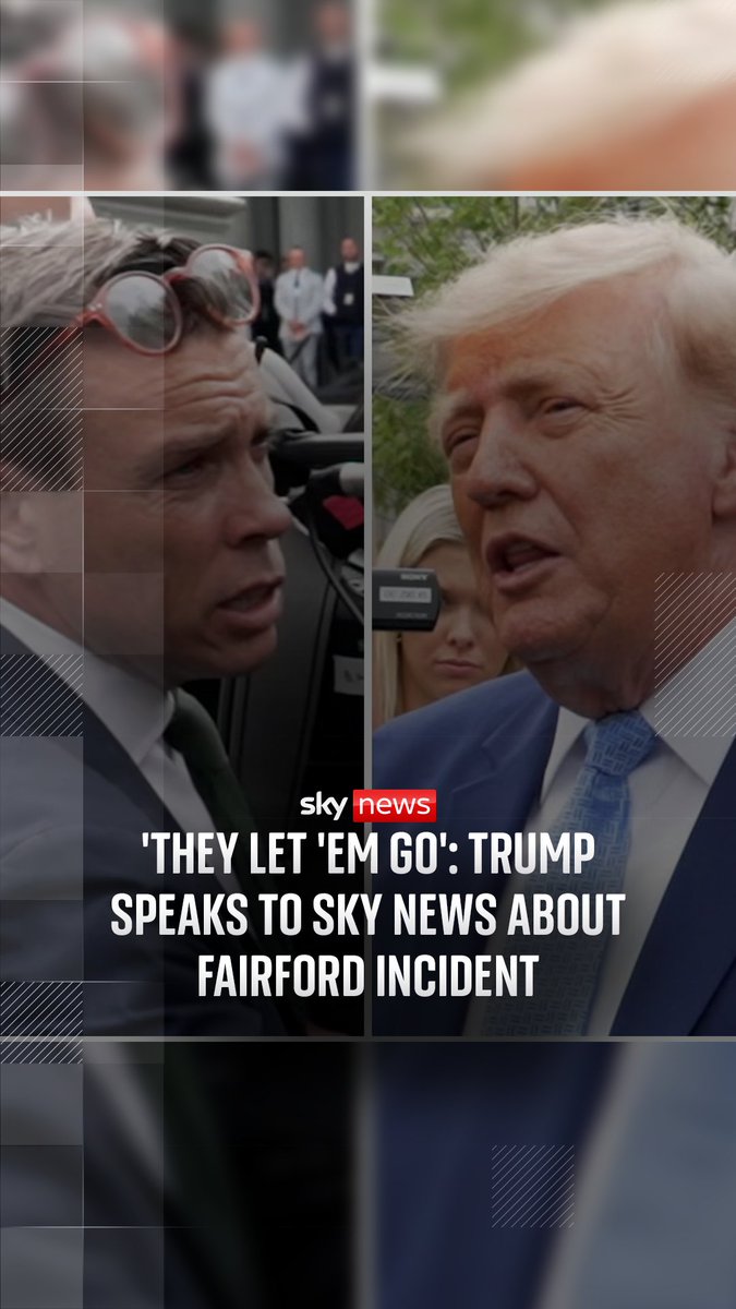 The US president told Sky's Mark Stone that this was a "long-standing investigation" that America was "involved in". Watch Mark Stone' exchange with Donald Trump