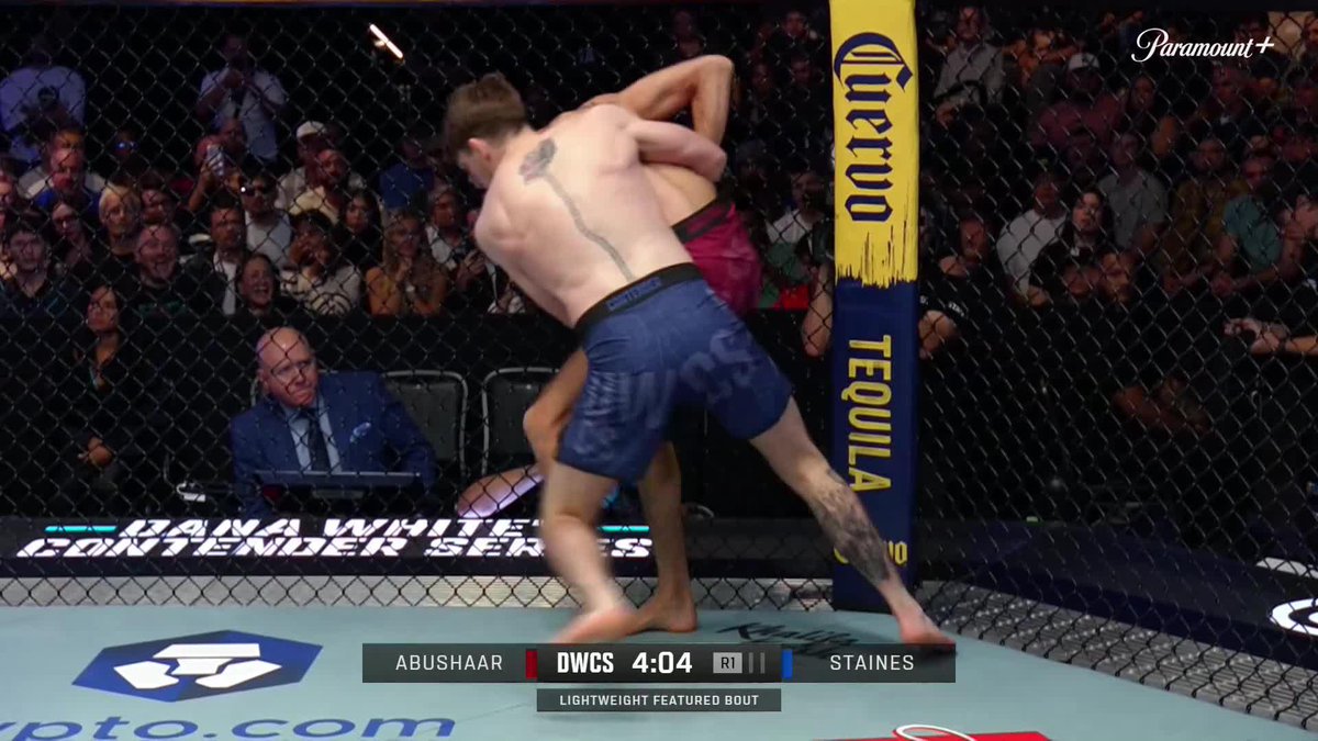 KNOCKOUT FROM THE SLAM 🤯 George Staines with a massive slam to get the knockout! [ #DWCS | LIVE on @ParamountPlus ]