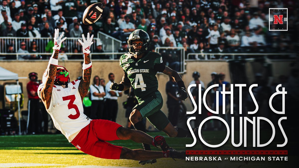 Relive the Sights & Sounds of Nebraska's 31-13 victory over Michigan State in the Big Ten opener.
