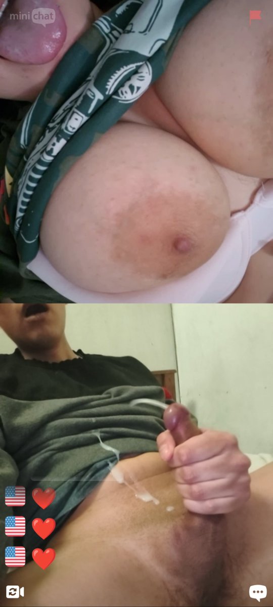 Chica caliente de estados unidos le encanta mi pene y me ayuda terminar 🤤🥵💦 #ome #tits #minichat #webcam