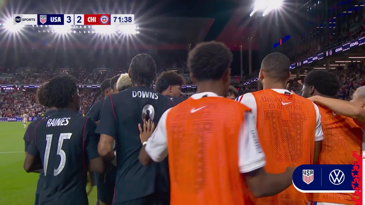 The 4th career international goal for chris richards! 🐍 #USMNT x Volkswagen