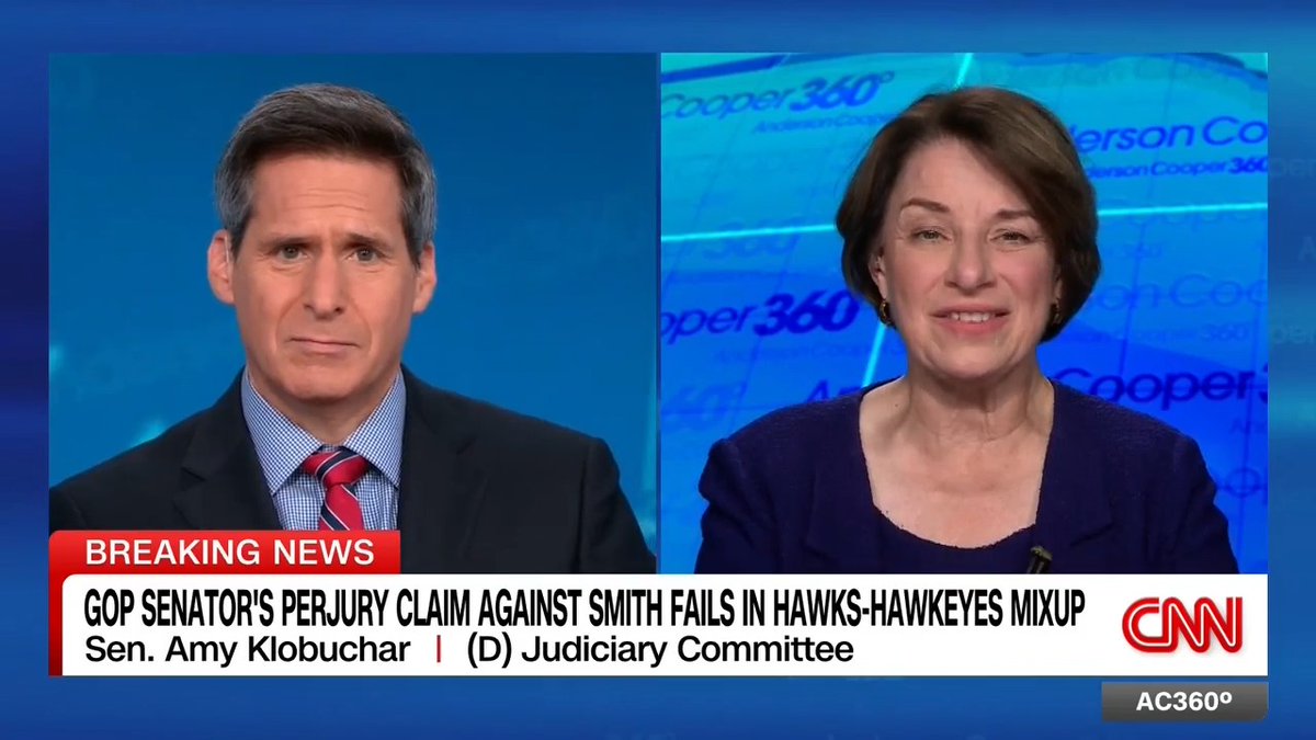 GOP Sen. Eric Schmitt's trap for Jack Smith backfired after getting a theory about a basketball game wrong. Schmitt then clashed with Democratic Sen. Amy Klobuchar, who says her point was "don't call someone a dirtbag when you don't have your own facts right."