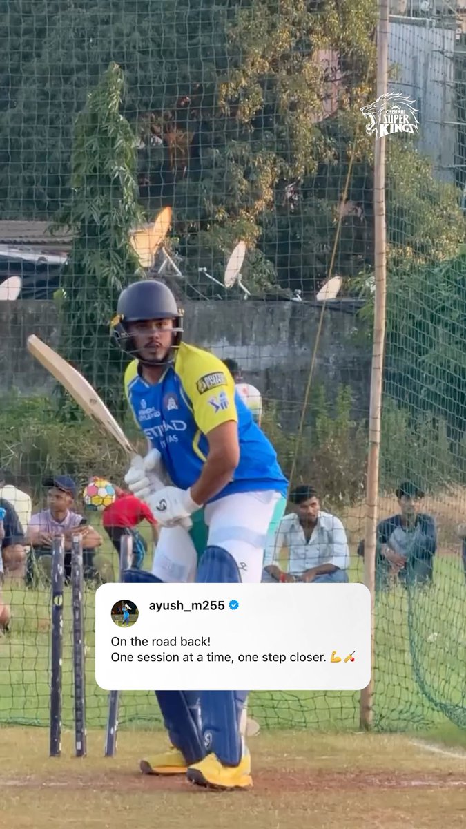 Back at it! 🦁 #WhistlePodu #Yellove