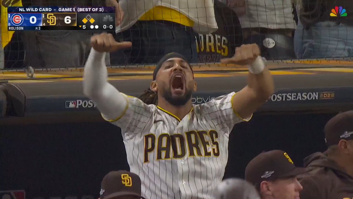 Jackson Merrill extends the Padres lead! Fernando Tatis Jr. is LOVING it 🗣️