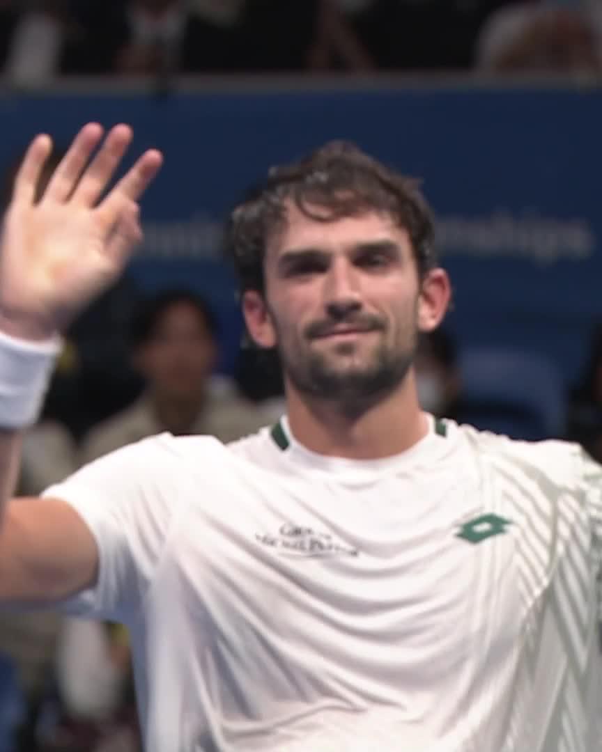 First winner of the week 🙌 Valentin Vacherot books his spot in round two thanks to a 7-6 7-6 win over Alexander Blockx 💪 #japanopentennis