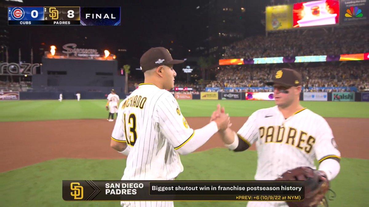 Joe Musgrove finishes off the largest shutout win in Padres #Postseason history!