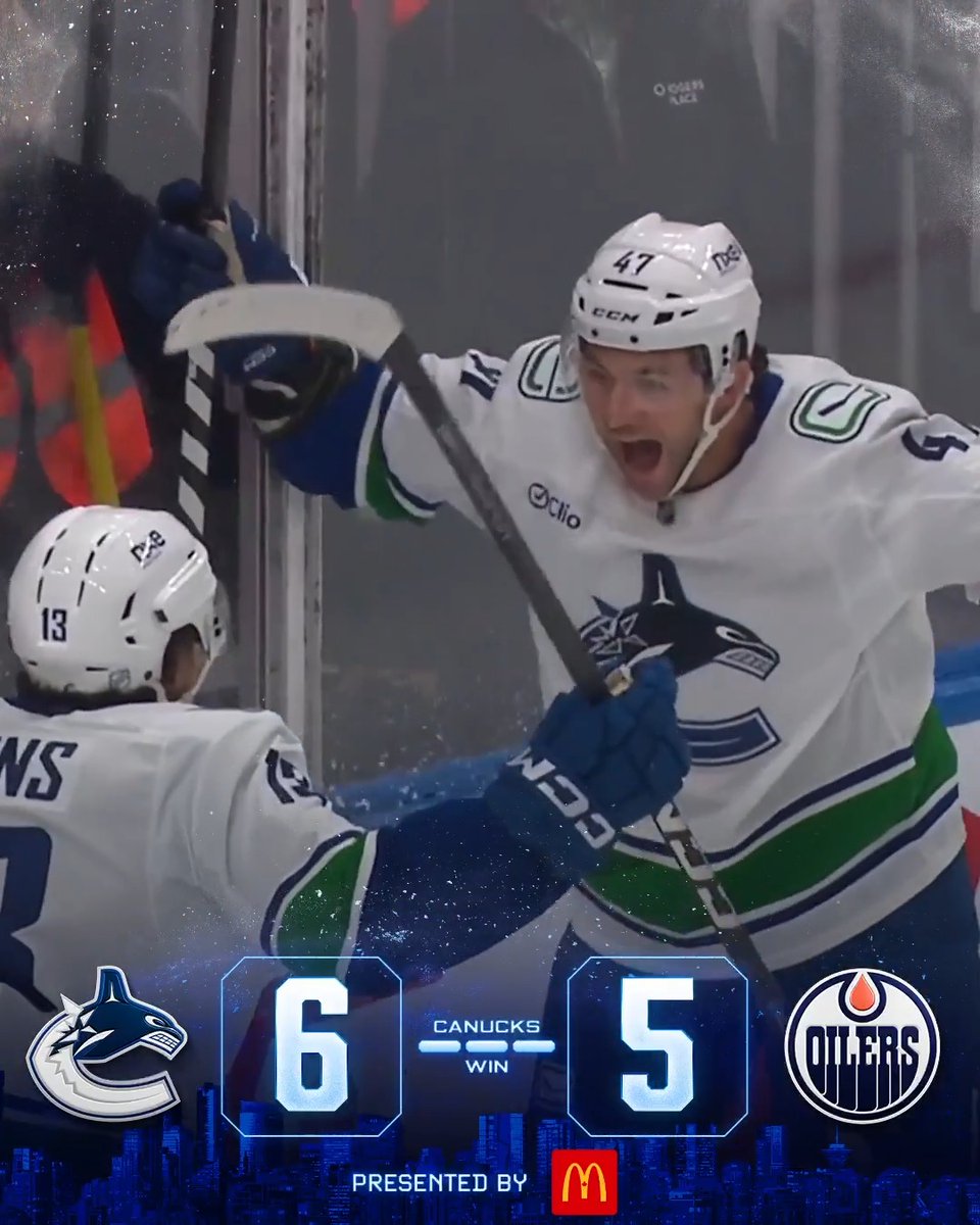 WORKED HARD FOR THAT W! #Canucks | McDonald's 🇨🇦