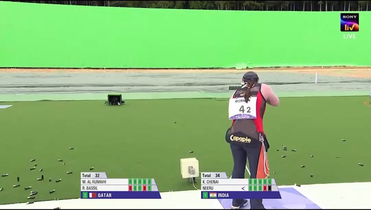 History made. Record shattered. GOLD for Bharat! 🇮🇳🥇 Heartiest congratulations to Neeru and Kynan Chenai on clinching India’s first-ever Gold in the Trap Mixed Team event at #AsianGames2026. Holding their nerve under pressure, the duo delivered a sensational 34/40 in the final to set a new Asian Record. A historic triumph for Indian shooting!