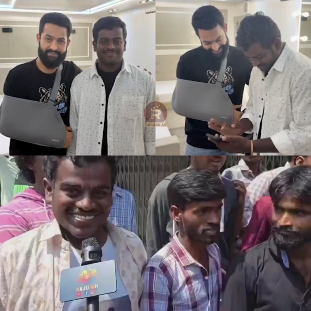 Some moments are truly Priceless…♥️ Young Tiger #JrNTR meets his die hard fan who cannot speak.
