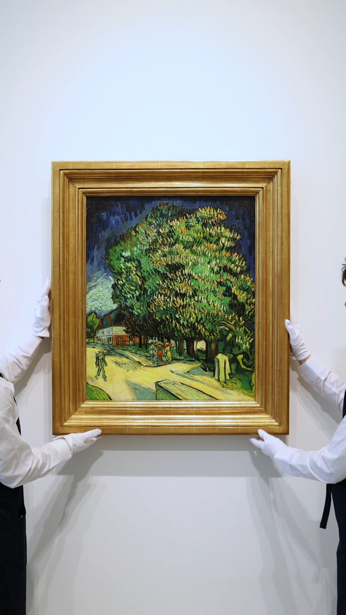 Unveiled: A treasure from Van Gogh’s final days, not seen in public in over 60 years. ‘Châtaigniers en fleurs’ is the centerpiece of an unparalleled collection of Impressionist and Post-Impressionist masterpieces that will headline The New York Sales: Painted in May 1890 after his release from the asylum of Saint Rémy and just after his arrival to the village of Auvers-sur-Oise (where he spent the last two months of his life), ‘Châtaigniers en fleurs’ has the vigor found in the artist’s greatest works. At this time, Van Gogh experienced a powerful wave of optimism and energy that spilled out onto his canvases in the most urgent and expressive period of his career. Of the remarkable paintings Van Gogh produced in Auvers, only 8 landscapes remain in private hands. ‘Châtaigniers en fleurs’ is poised to set a new record for the artist when it auctions at #SothebysNewYork this November as part of ‘Legendary: The Blaquier-Arrieta Collection.’ The New York Sales is presented in partnership with CELINE.