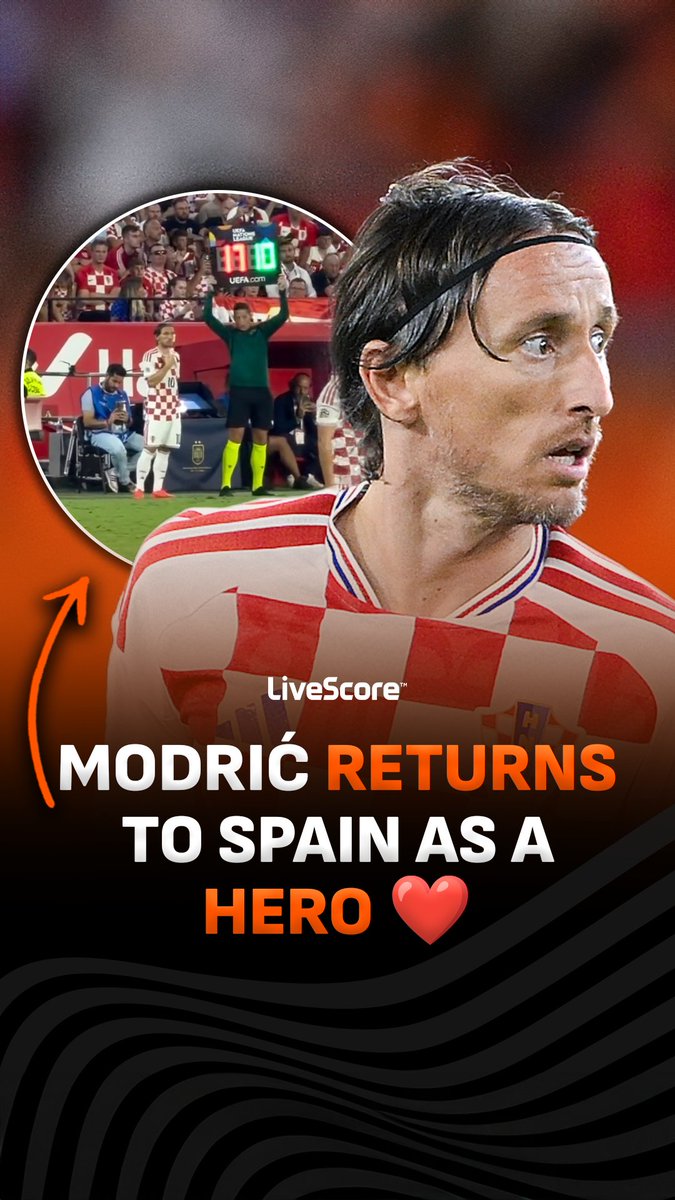 Spain fans made sure to give Modrić a well-deserved welcome back ❤️ 🎥 / IG - luciagomoy, jaimeherreero